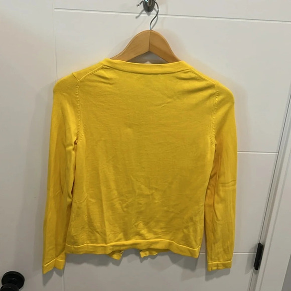 🇺🇸 Banana republic yellow beaded cardigan size small - Picture 8 of 8